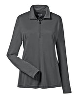 Team 365 TT31W Ladies' Zone Performance Quarter-Zip #color_SPORT GRAPHITE