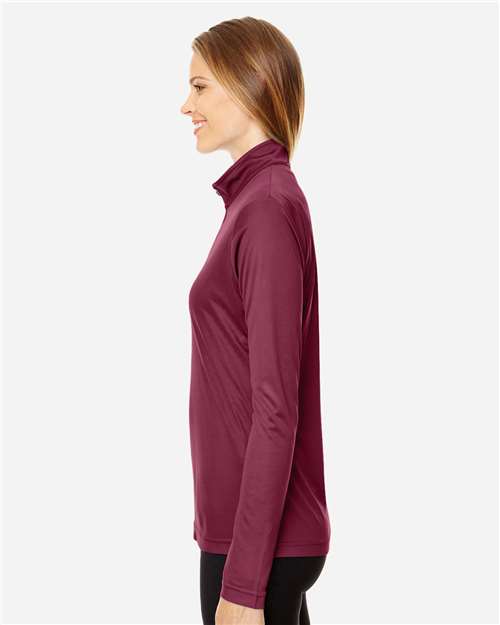 Team 365 TT31W Ladies' Zone Performance Quarter-Zip #color_SPORT MAROON