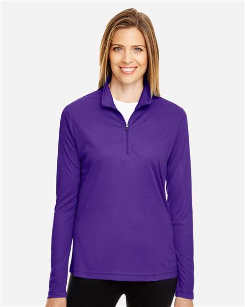 Team 365 TT31W Ladies' Zone Performance Quarter-Zip #color_SPORT PURPLE