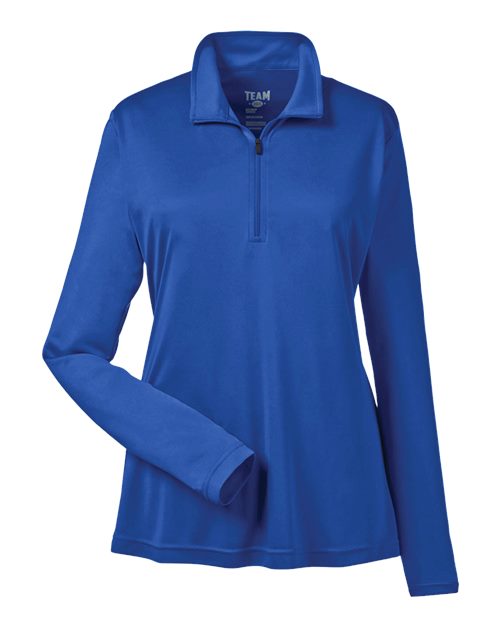 Team 365 TT31W Ladies' Zone Performance Quarter-Zip #color_SPORT ROYAL