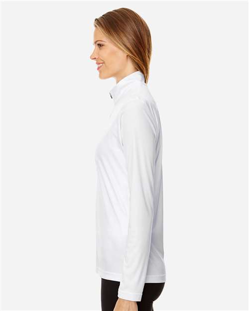 Team 365 TT31W Ladies' Zone Performance Quarter-Zip #color_WHITE