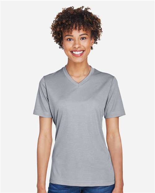 Team 365 TT11HW Ladies' Sonic Heather Performance T-Shirt #color_ATHLETIC HEATHER