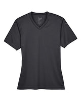 Team 365 TT11HW Ladies' Sonic Heather Performance T-Shirt #color_BLACK HEATHER