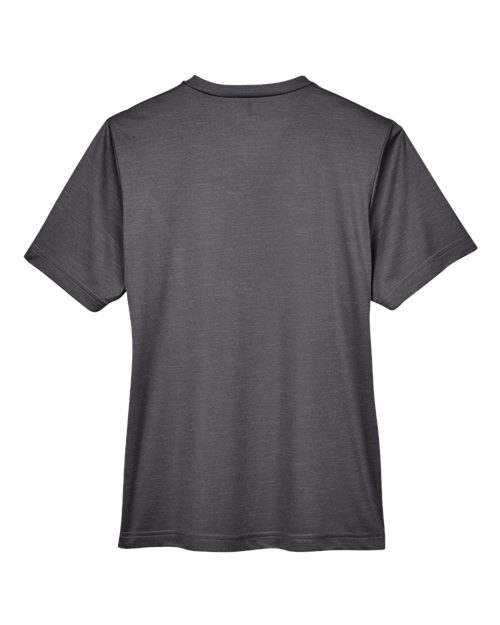 Team 365 TT11HW Ladies' Sonic Heather Performance T-Shirt #color_DK GREY HEATHER