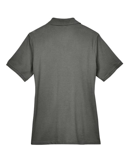 Harriton M265W Ladies' 5.6 oz. Easy Blend Polo #color_CHARCOAL