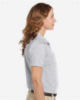 Harriton M265W Ladies' 5.6 oz. Easy Blend Polo #color_GREY HEATHER