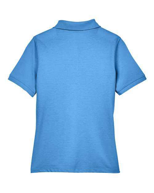Harriton M265W Ladies' 5.6 oz. Easy Blend Polo #color_NAUTICAL BLUE