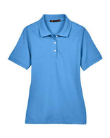 Harriton M265W Ladies' 5.6 oz. Easy Blend Polo #color_NAUTICAL BLUE