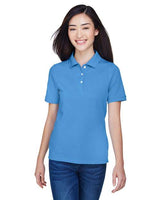 Harriton M265W Ladies' 5.6 oz. Easy Blend Polo #color_NAUTICAL BLUE