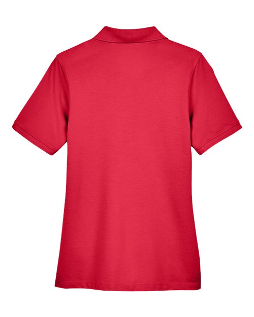 Harriton M265W Ladies' 5.6 oz. Easy Blend Polo #color_RED