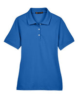 Harriton M265W Ladies' 5.6 oz. Easy Blend Polo #color_TRUE ROYAL