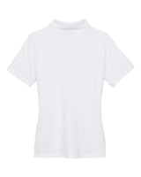 Harriton M265W Ladies' 5.6 oz. Easy Blend Polo #color_WHITE