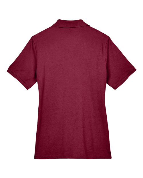 Harriton M265W Ladies' 5.6 oz. Easy Blend Polo #color_WINE
