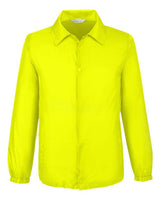 Team 365 TT75 Adult Zone Protect Coaches Jacket #color_SAFETY YELLOW