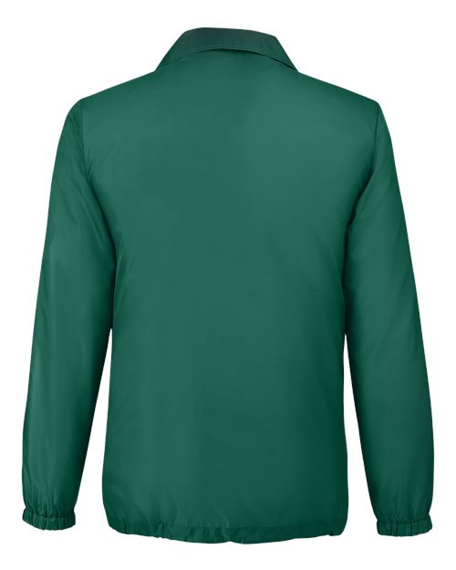 Team 365 TT75 Adult Zone Protect Coaches Jacket #color_SPORT FOREST