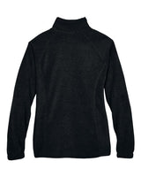 Harriton M990W Ladies' 8 oz. Full-Zip Fleece #color_BLACK