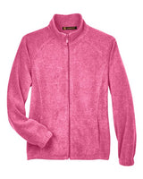 Harriton M990W Ladies' 8 oz. Full-Zip Fleece #color_CHARITY PINK