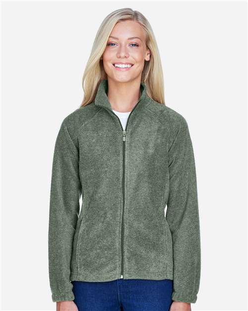 Harriton M990W Ladies' 8 oz. Full-Zip Fleece #color_DILL