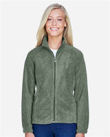 Harriton M990W Ladies' 8 oz. Full-Zip Fleece #color_DILL
