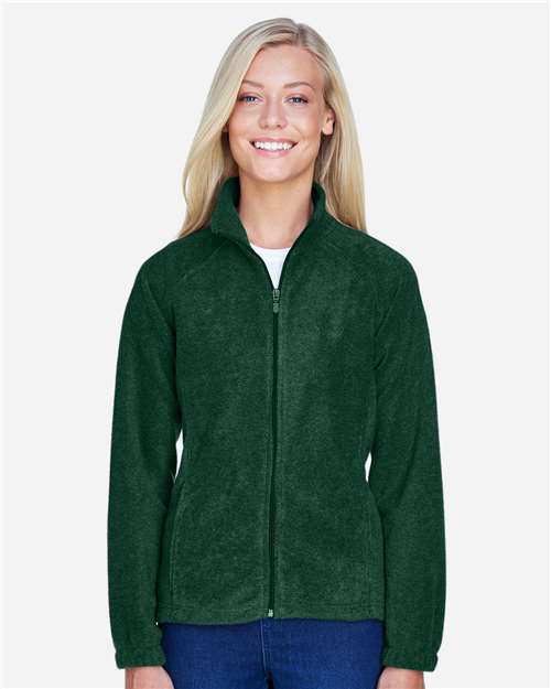 Harriton M990W Ladies' 8 oz. Full-Zip Fleece #color_HUNTER