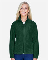 Harriton M990W Ladies' 8 oz. Full-Zip Fleece #color_HUNTER