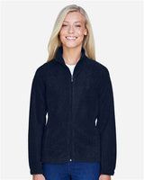 Harriton M990W Ladies' 8 oz. Full-Zip Fleece #color_NAVY