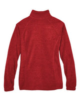 Harriton M990W Ladies' 8 oz. Full-Zip Fleece #color_RED