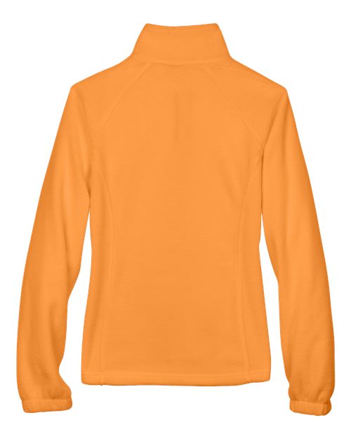Harriton M990W Ladies' 8 oz. Full-Zip Fleece #color_SAFETY ORANGE