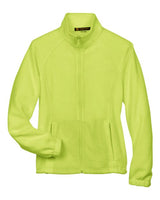 Harriton M990W Ladies' 8 oz. Full-Zip Fleece #color_SAFETY YELLOW