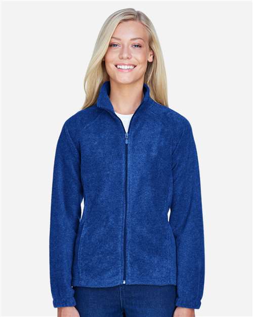 Harriton M990W Ladies' 8 oz. Full-Zip Fleece #color_TRUE ROYAL
