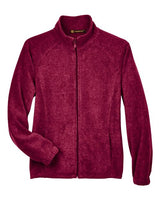 Harriton M990W Ladies' 8 oz. Full-Zip Fleece #color_WINE