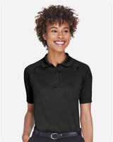 Harriton M211W Ladies' Advantage Snag Protection Plus Tactical Polo #color_BLACK