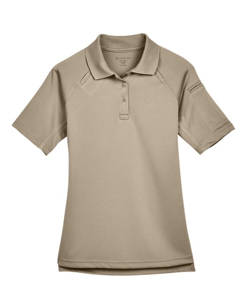 Harriton M211W Ladies' Advantage Snag Protection Plus Tactical Polo #color_DESERT KHAKI