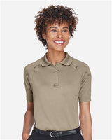 Harriton M211W Ladies' Advantage Snag Protection Plus Tactical Polo #color_DESERT KHAKI