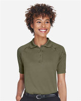 Harriton M211W Ladies' Advantage Snag Protection Plus Tactical Polo #color_TACTICAL GREEN