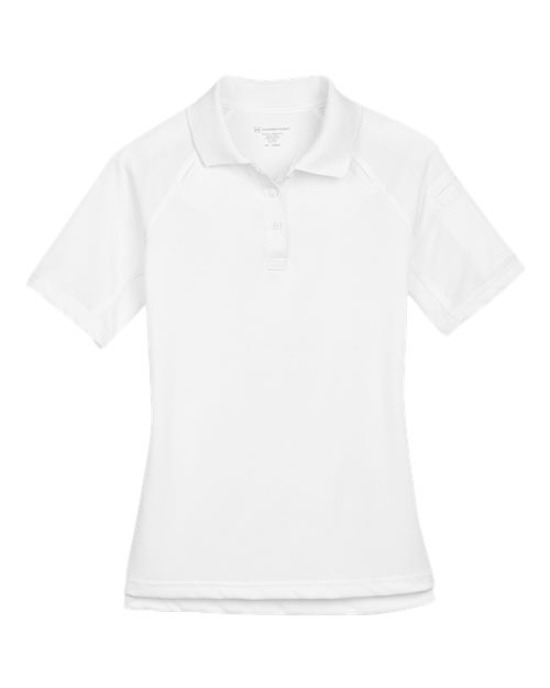 Harriton M211W Ladies' Advantage Snag Protection Plus Tactical Polo #color_WHITE