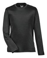 Team 365 TT11YL Youth Zone Performance Long-Sleeve T-Shirt #color_BLACK