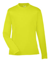 Team 365 TT11YL Youth Zone Performance Long-Sleeve T-Shirt #color_SAFETY YELLOW
