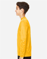 Team 365 TT11YL Youth Zone Performance Long-Sleeve T-Shirt #color_SP ATHLETIC GOLD