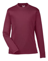 Team 365 TT11YL Youth Zone Performance Long-Sleeve T-Shirt #color_SPORT MAROON