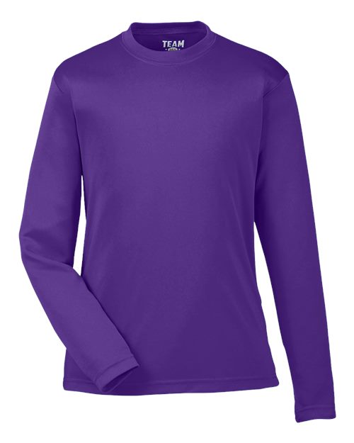 Team 365 TT11YL Youth Zone Performance Long-Sleeve T-Shirt #color_SPORT PURPLE