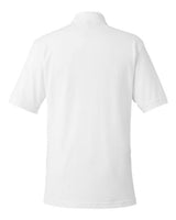 Harriton M200 Men's 6 oz. Ringspun Cotton Piqu Short-Sleeve Polo #color_WHITE