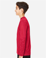 Team 365 TT11YL Youth Zone Performance Long-Sleeve T-Shirt #color_SPORT RED