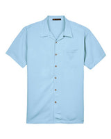 Harriton M570 Men's Bahama Cord Camp Shirt #color_CLOUD BLUE