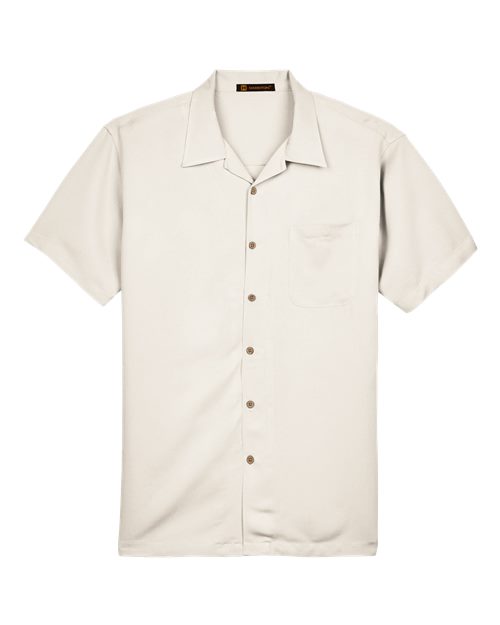 Harriton M570 Men's Bahama Cord Camp Shirt #color_CREME