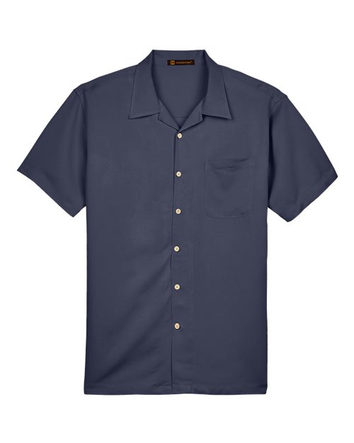 Harriton M570 Men's Bahama Cord Camp Shirt #color_NAVY