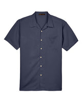 Harriton M570 Men's Bahama Cord Camp Shirt #color_NAVY