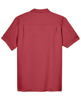 Harriton M570 Men's Bahama Cord Camp Shirt #color_TILE RED