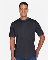 Team 365 TT11H Men's Sonic Heather Performance T-Shirt #color_BLACK HEATHER