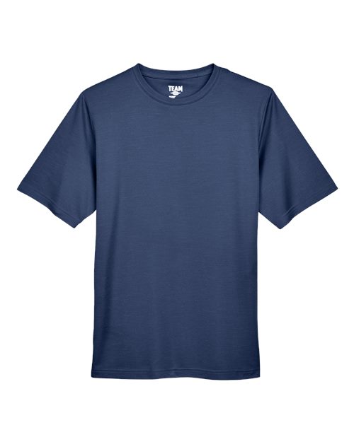 Team 365 TT11H Men's Sonic Heather Performance T-Shirt #color_SP DRK NVY HTH